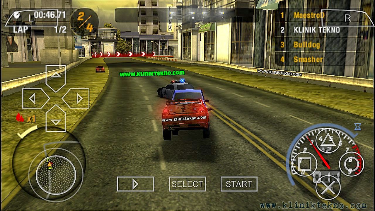Cheat Need For Speed Most Wanted Ppsspp